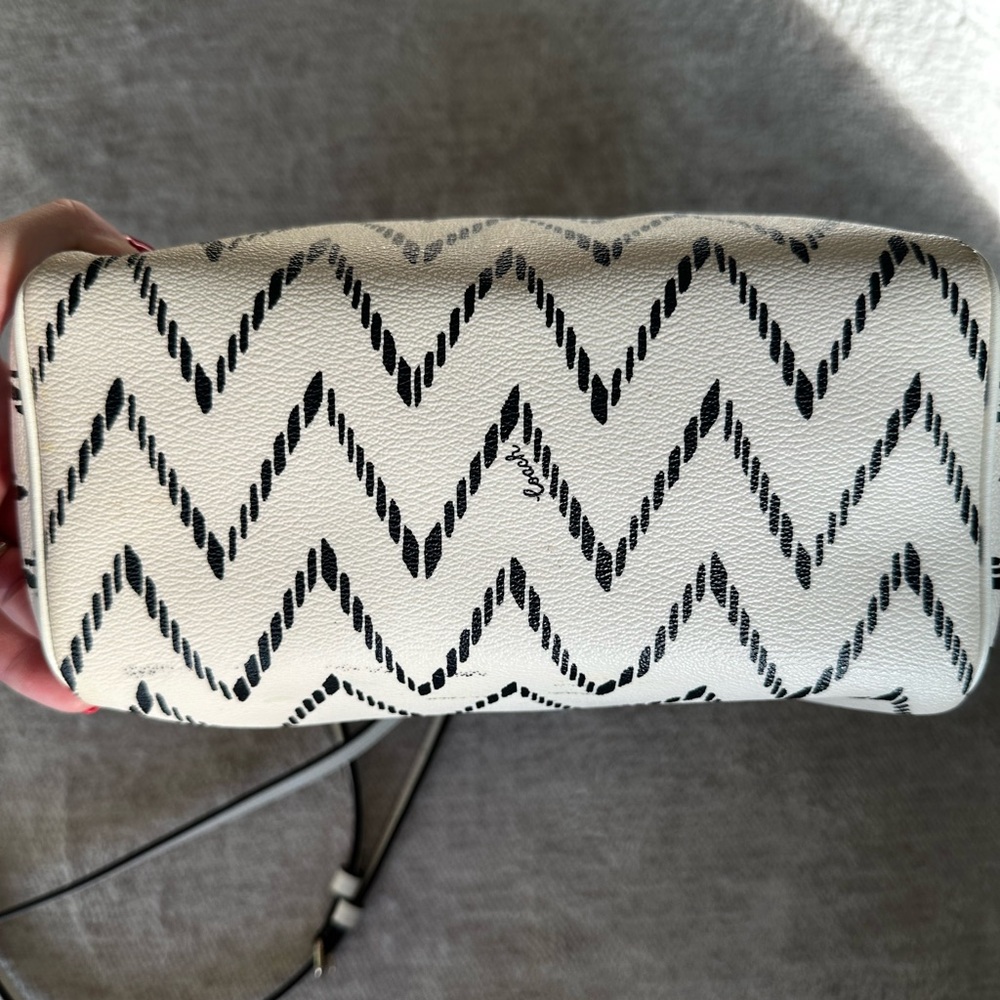 Coach Mini Bennett Chevron Satchel Crossbody F49055 - Picture 5 of 9